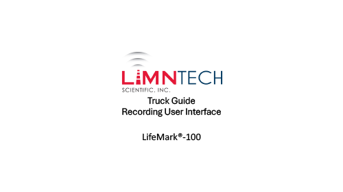 LM 100 Recording Users Guide